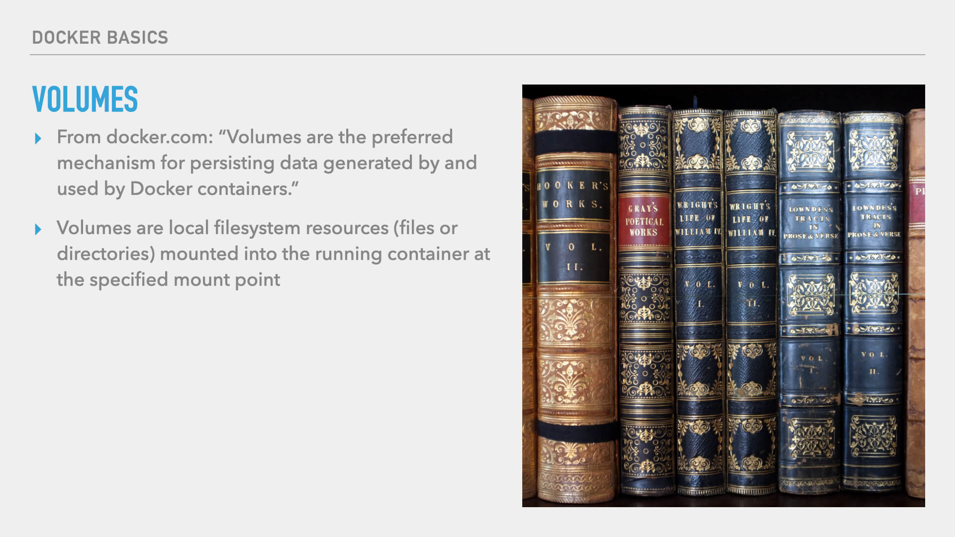 Volumes